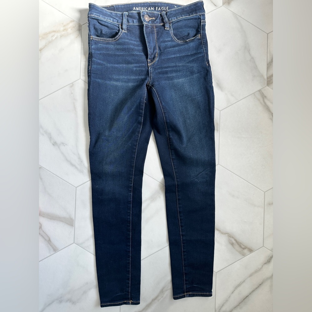American Eagle Outfitters Dark Blue Skinny Jeans